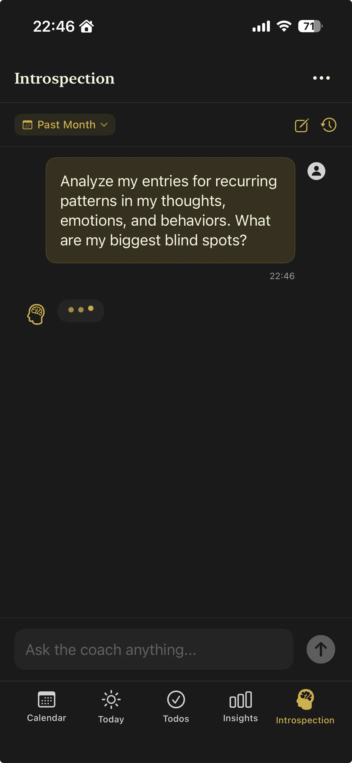 Plume AI coach conversation